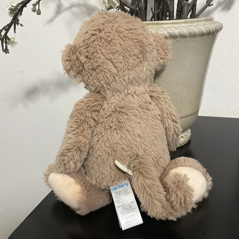 Carters Plush Monkey #66987 Tan Brown 13